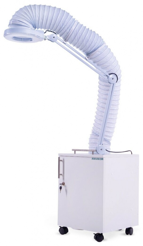 Педикюрный Пылесос с гофрой с лампой премиум ANVIKOR VC-AIR-3 + 5 пылевых фильтров