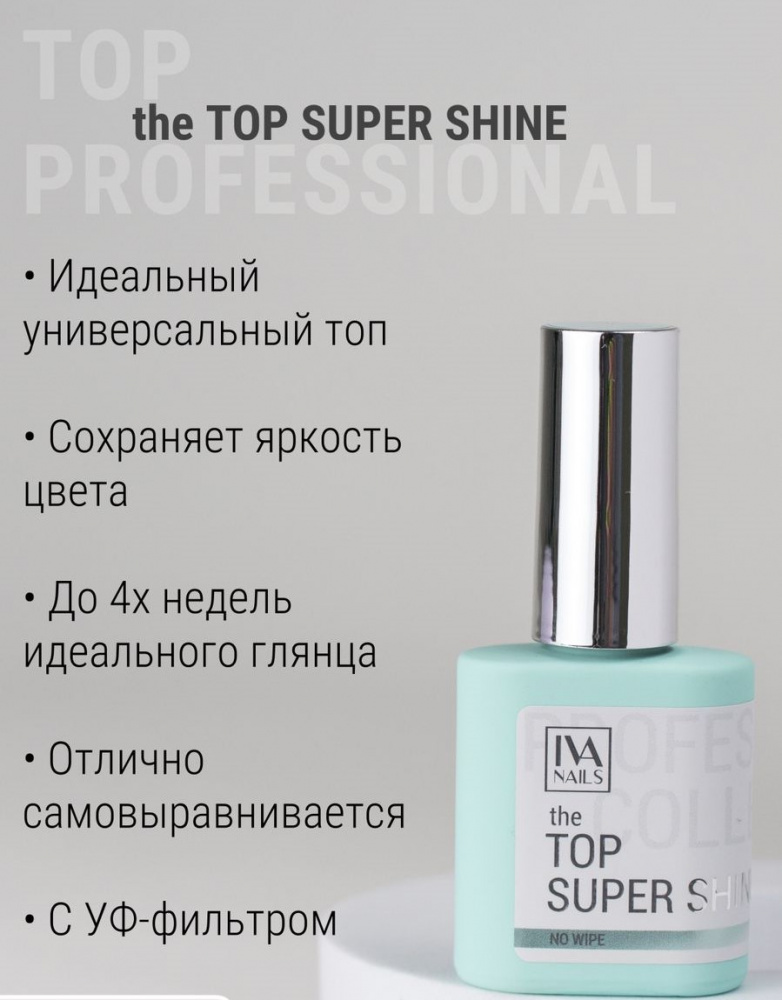 Iva, Топ Super Shine без липкого слоя Супер шайн (15ml)